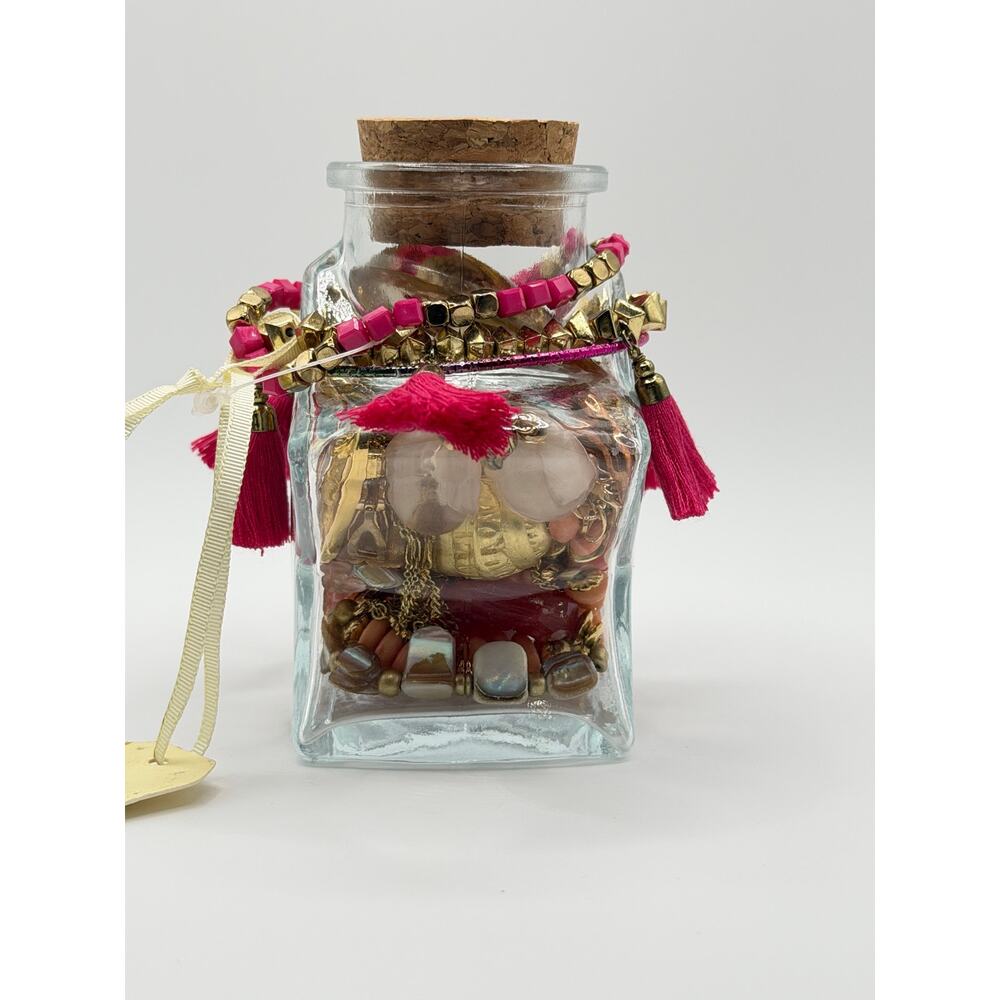 Pink Stardust Jewelry Jar – Pink & Gold Theme - Picture 4 of 8